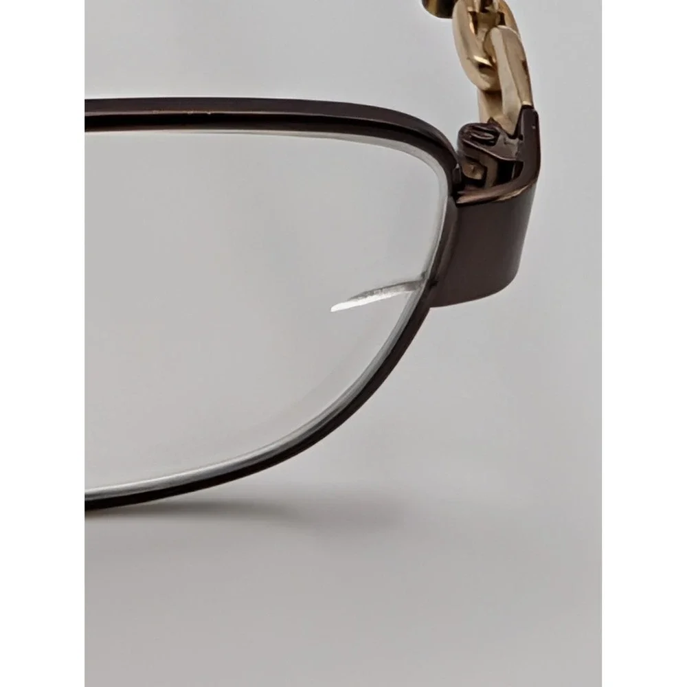Coach HC5054 Faina 9187 Satin Brown Dark Tortoise Gold Eyeglass Frames 51-17 135